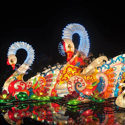 Lanterna animale cinese attraente per il parco a tema