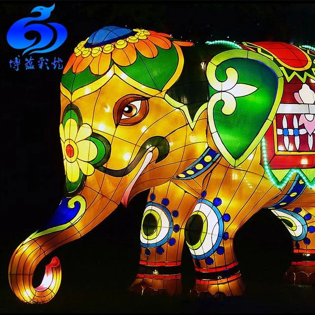 Festival Chinese Silk Shaped Animal Lanterns