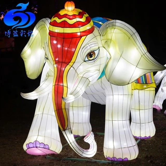 Festival Chinese Silk Shaped Animal Lanterns