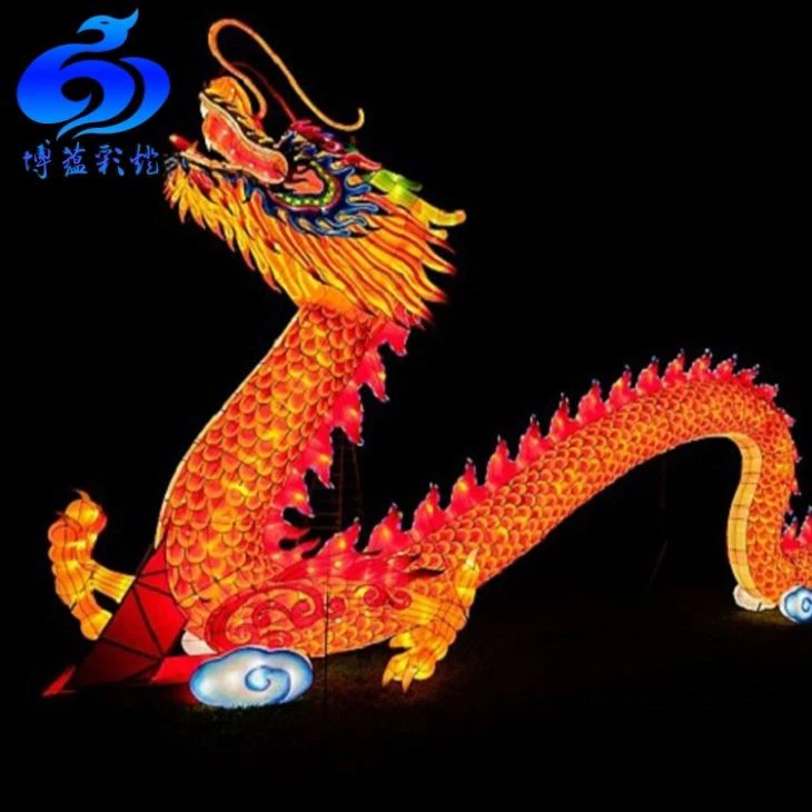 Outdoor Waterproof Chinese New Year Silk Lanterns Festival