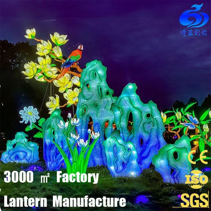 handmade outdoor chinese silk lantern